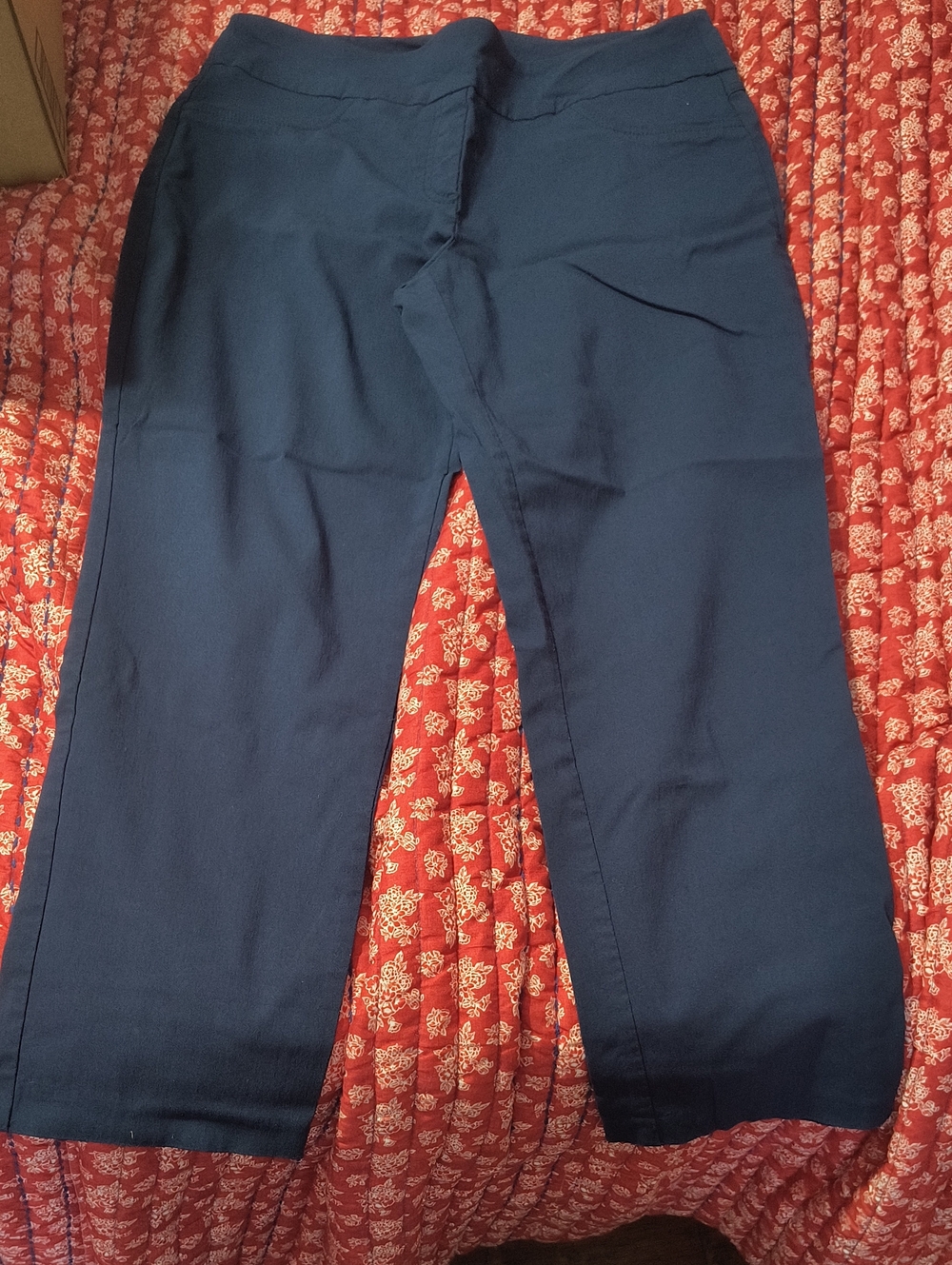 Ruby Rd. Straight-Leg Stretch Jeans in Navy